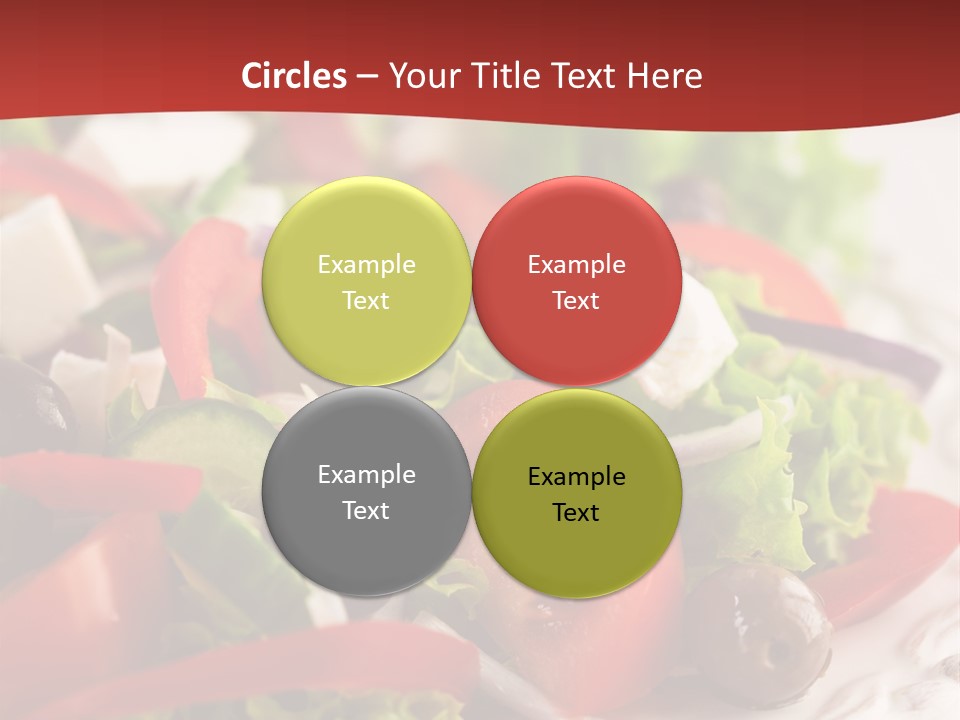 Tomato Feta Lettuce PowerPoint Template