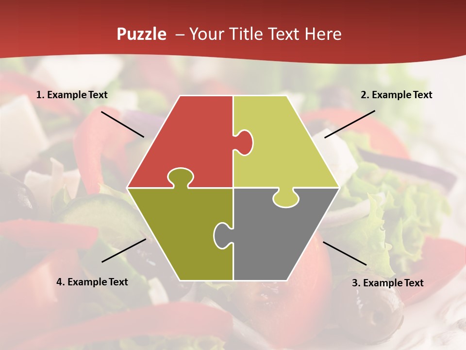 Tomato Feta Lettuce PowerPoint Template