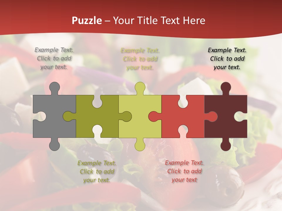 Tomato Feta Lettuce PowerPoint Template