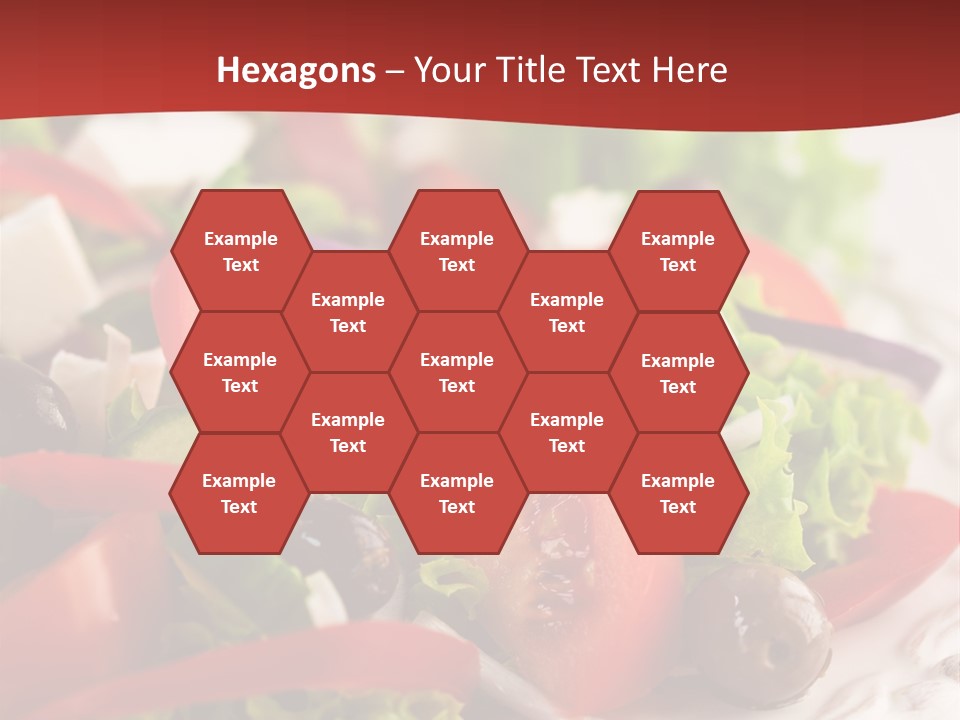 Tomato Feta Lettuce PowerPoint Template