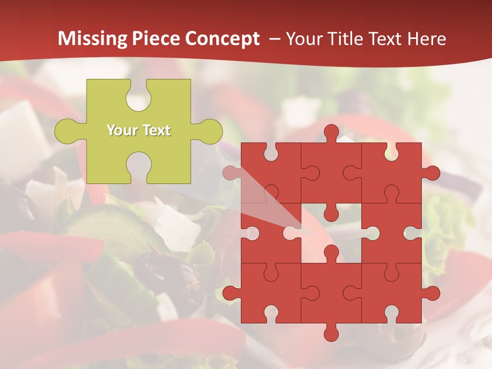 Tomato Feta Lettuce PowerPoint Template