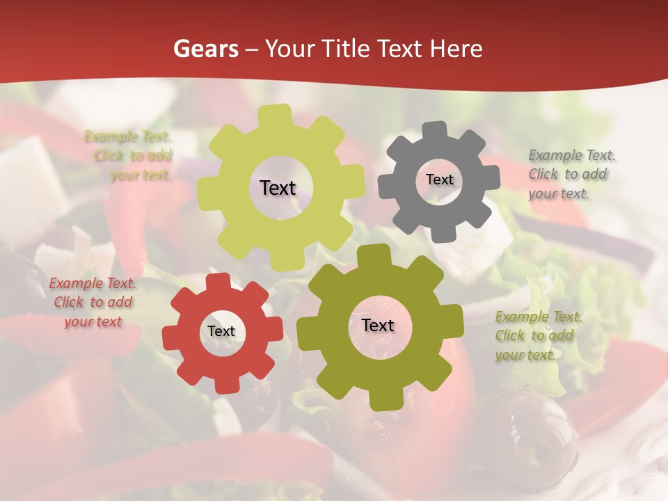 Tomato Feta Lettuce PowerPoint Template