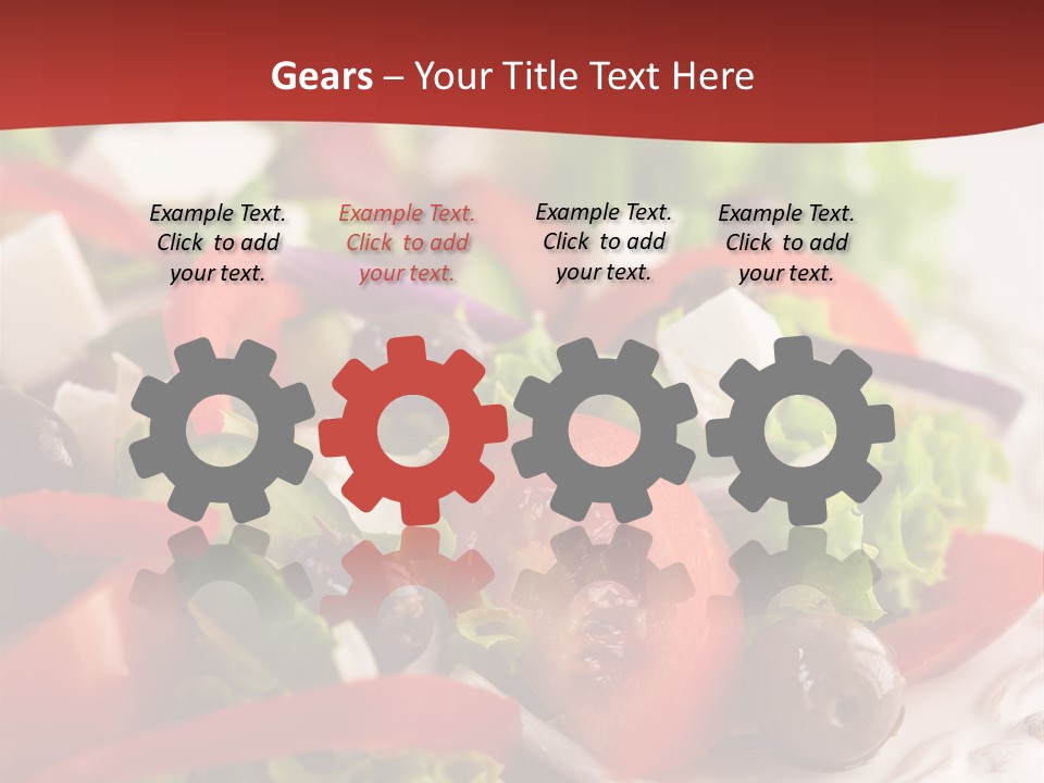 Tomato Feta Lettuce PowerPoint Template