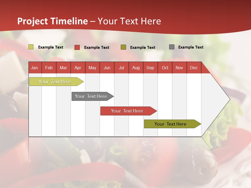Tomato Feta Lettuce PowerPoint Template