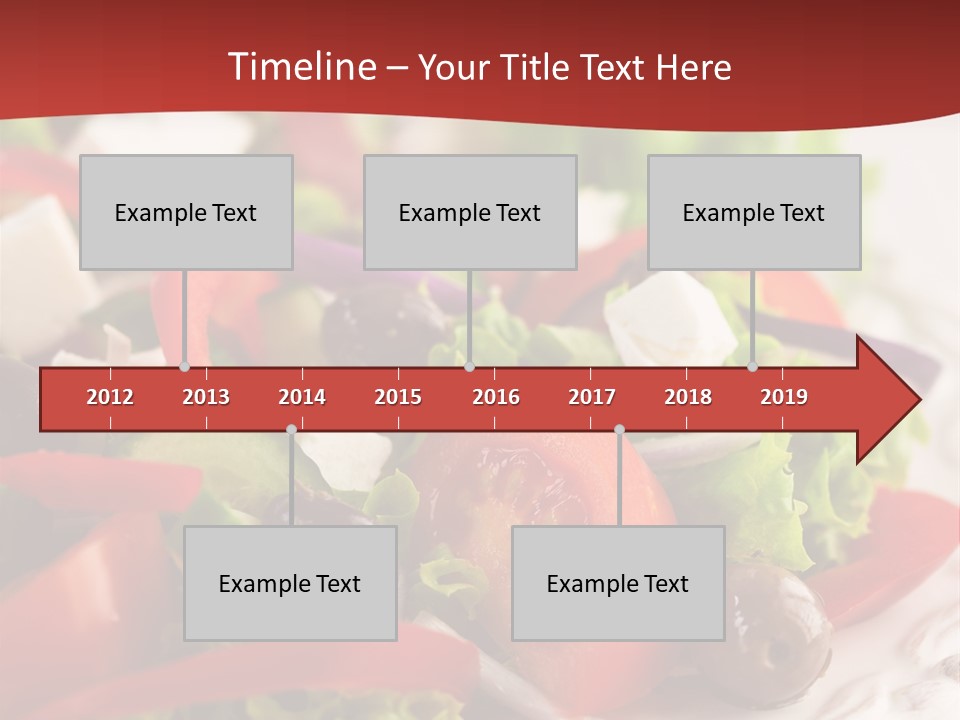 Tomato Feta Lettuce PowerPoint Template