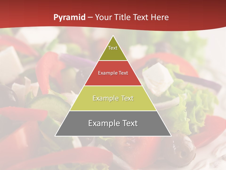 Tomato Feta Lettuce PowerPoint Template