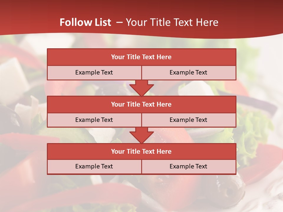 Tomato Feta Lettuce PowerPoint Template