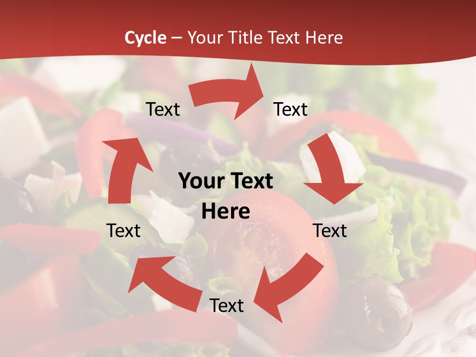 Tomato Feta Lettuce PowerPoint Template