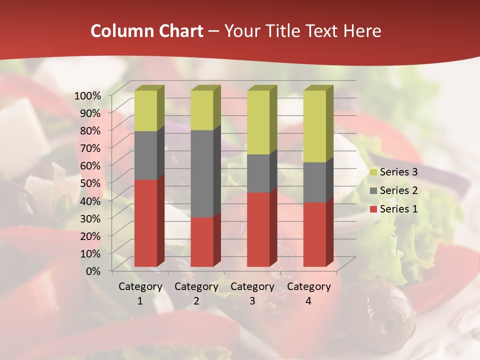 Tomato Feta Lettuce PowerPoint Template