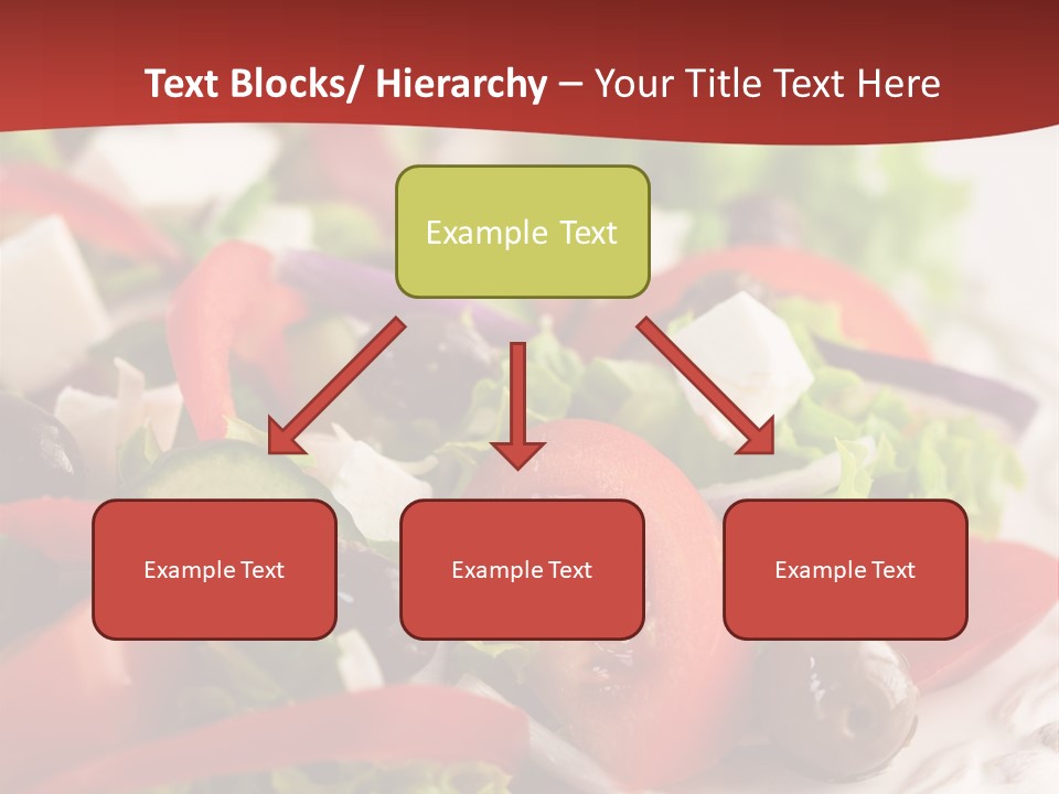Tomato Feta Lettuce PowerPoint Template