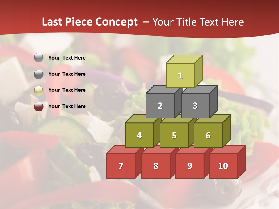 Tomato Feta Lettuce PowerPoint Template