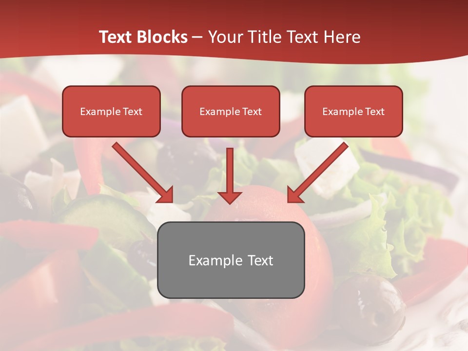 Tomato Feta Lettuce PowerPoint Template