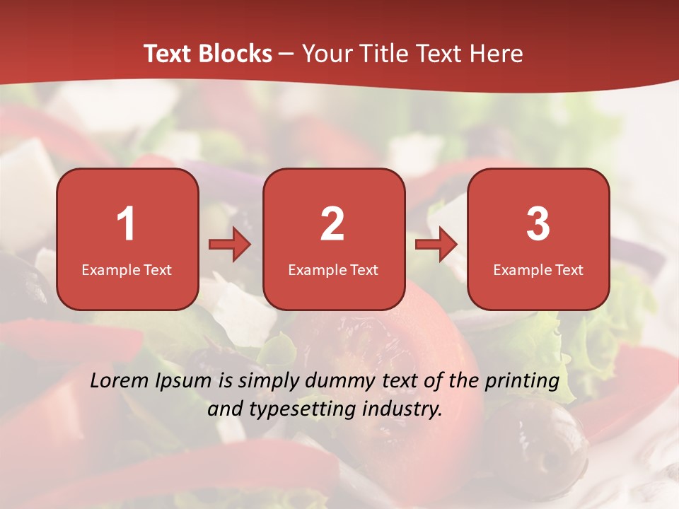 Tomato Feta Lettuce PowerPoint Template