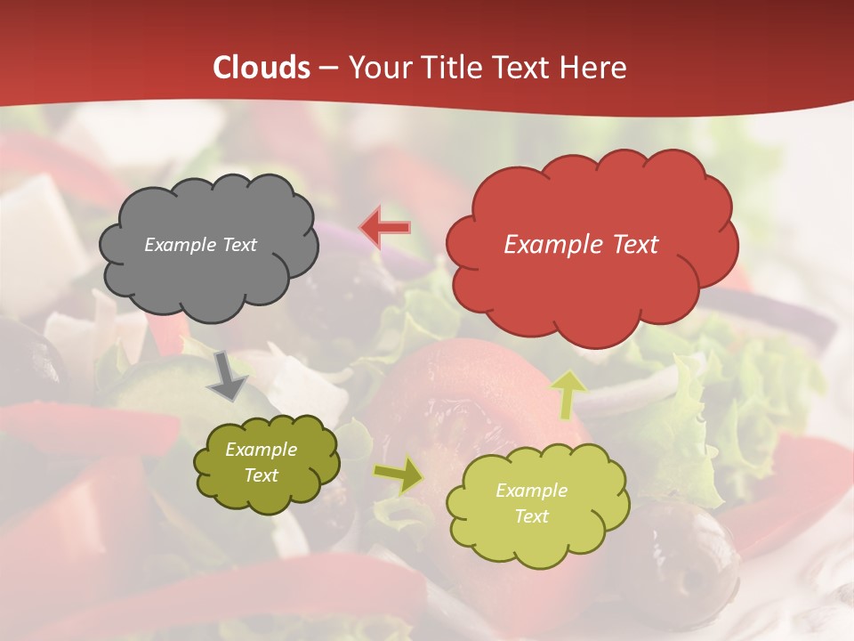 Tomato Feta Lettuce PowerPoint Template
