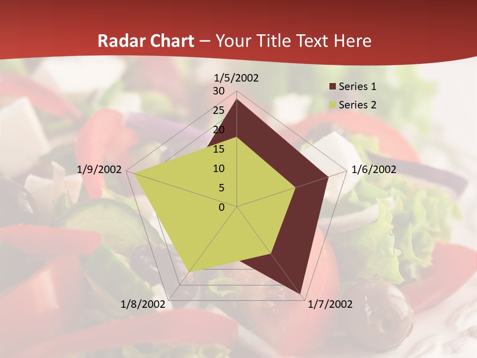 Tomato Feta Lettuce PowerPoint Template