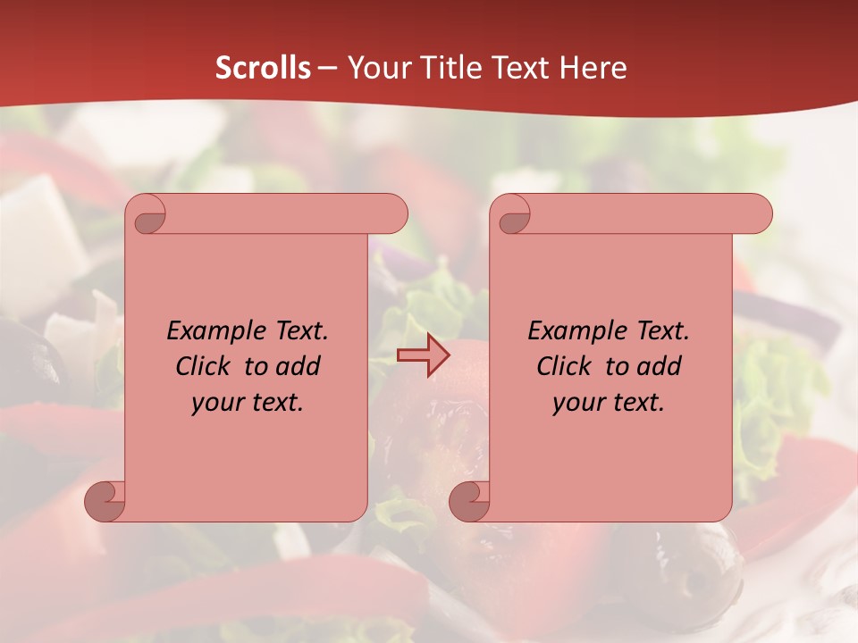 Tomato Feta Lettuce PowerPoint Template