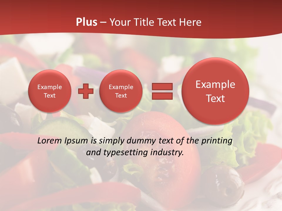 Tomato Feta Lettuce PowerPoint Template