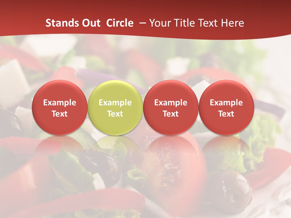 Tomato Feta Lettuce PowerPoint Template