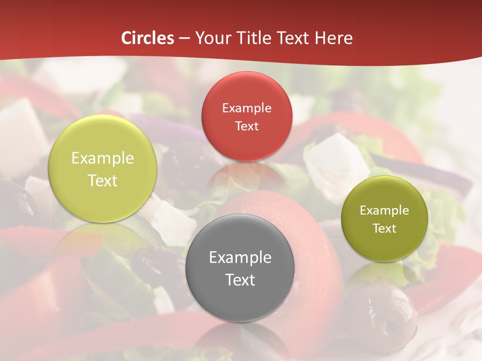 Tomato Feta Lettuce PowerPoint Template