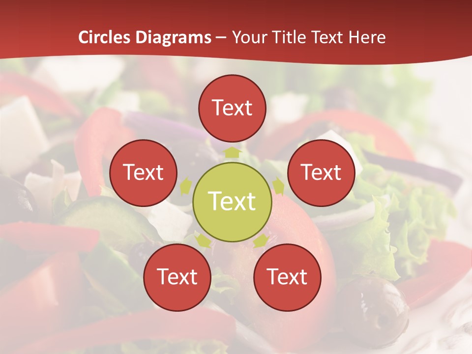 Tomato Feta Lettuce PowerPoint Template