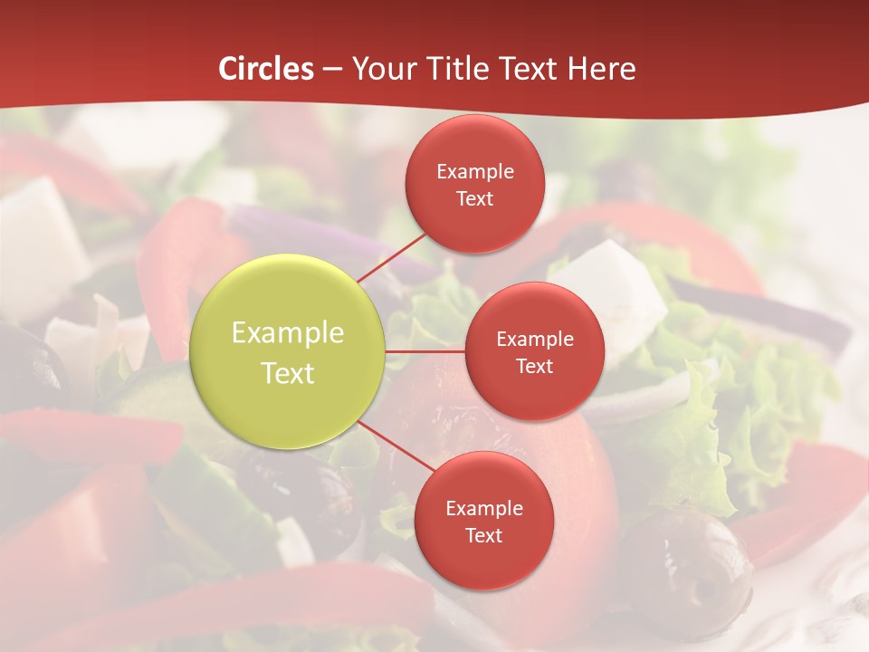 Tomato Feta Lettuce PowerPoint Template