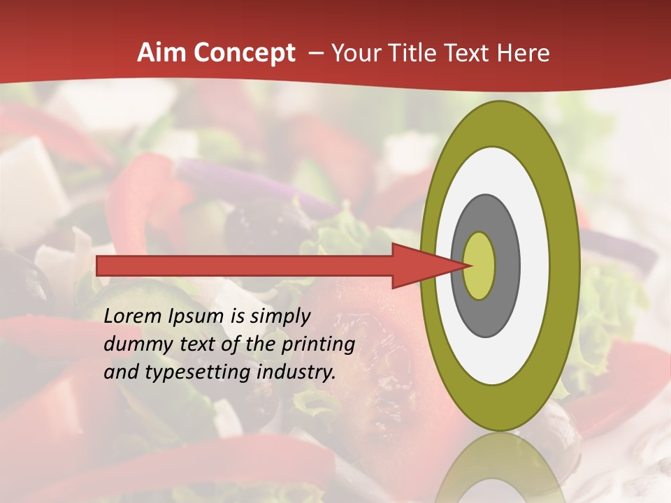 Tomato Feta Lettuce PowerPoint Template