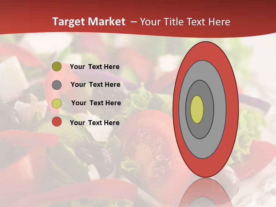 Tomato Feta Lettuce PowerPoint Template