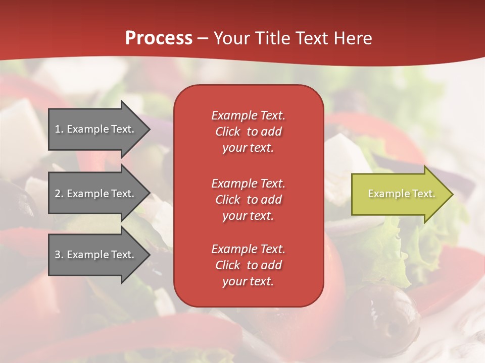 Tomato Feta Lettuce PowerPoint Template