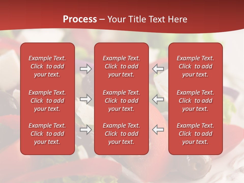 Tomato Feta Lettuce PowerPoint Template