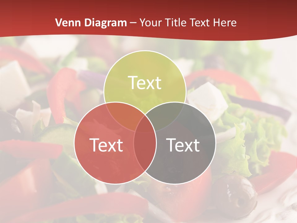 Tomato Feta Lettuce PowerPoint Template
