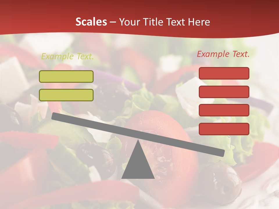 Tomato Feta Lettuce PowerPoint Template