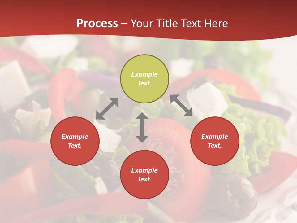 Tomato Feta Lettuce PowerPoint Template