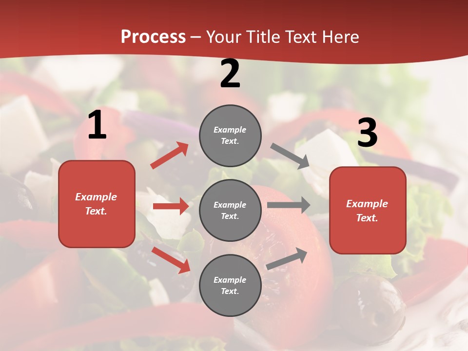 Tomato Feta Lettuce PowerPoint Template