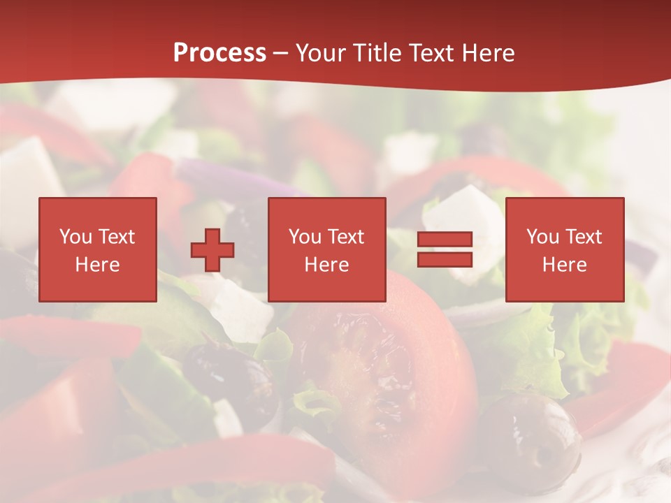 Tomato Feta Lettuce PowerPoint Template