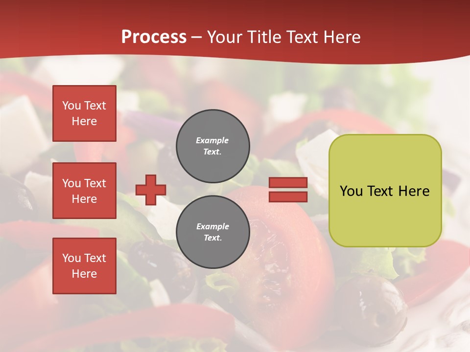 Tomato Feta Lettuce PowerPoint Template