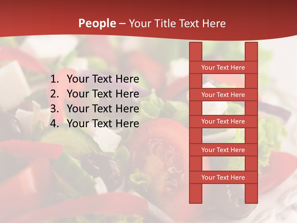 Tomato Feta Lettuce PowerPoint Template