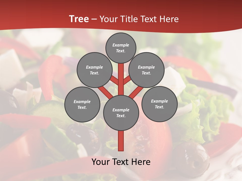 Tomato Feta Lettuce PowerPoint Template