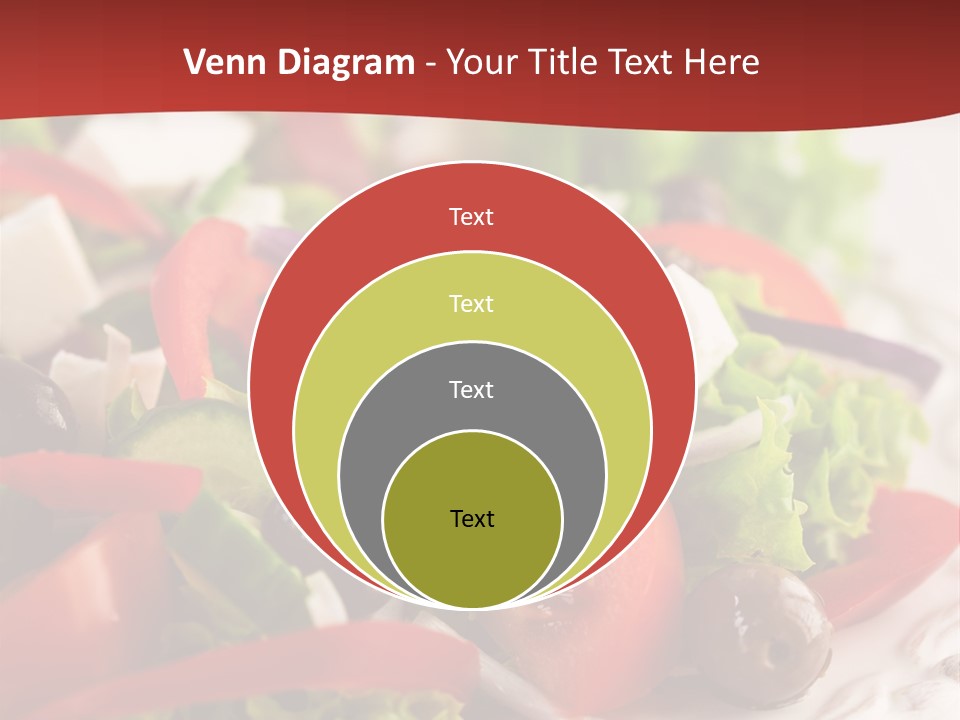 Tomato Feta Lettuce PowerPoint Template
