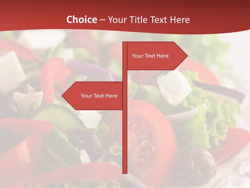 Tomato Feta Lettuce PowerPoint Template