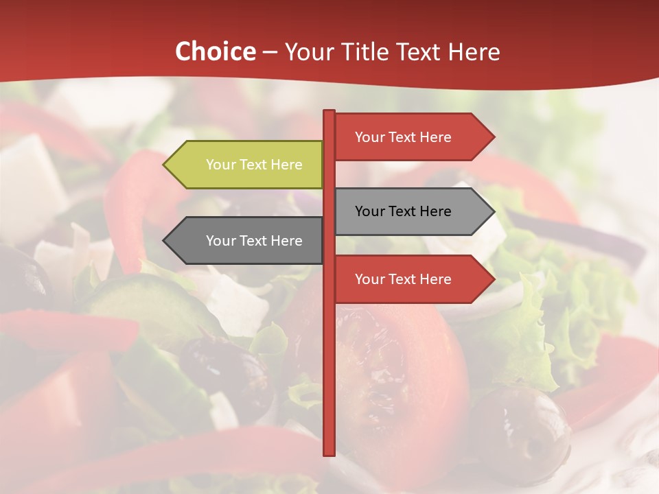 Tomato Feta Lettuce PowerPoint Template