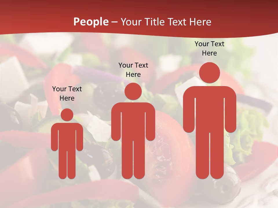 Tomato Feta Lettuce PowerPoint Template