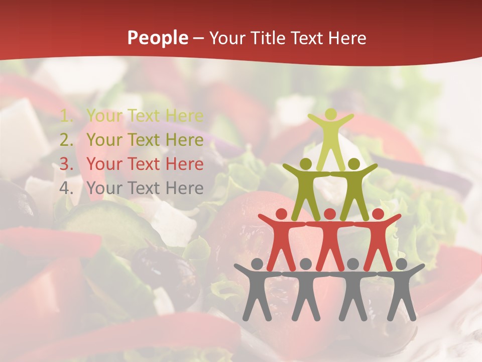 Tomato Feta Lettuce PowerPoint Template