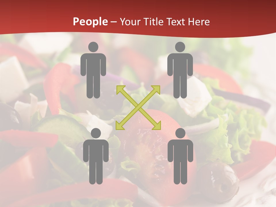 Tomato Feta Lettuce PowerPoint Template