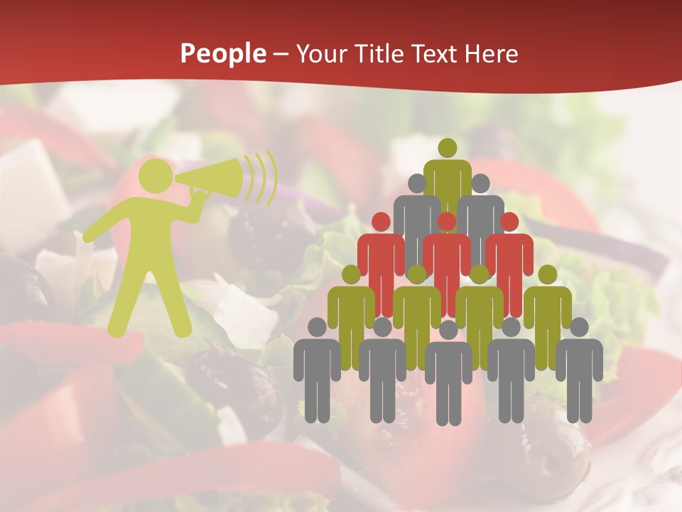 Tomato Feta Lettuce PowerPoint Template
