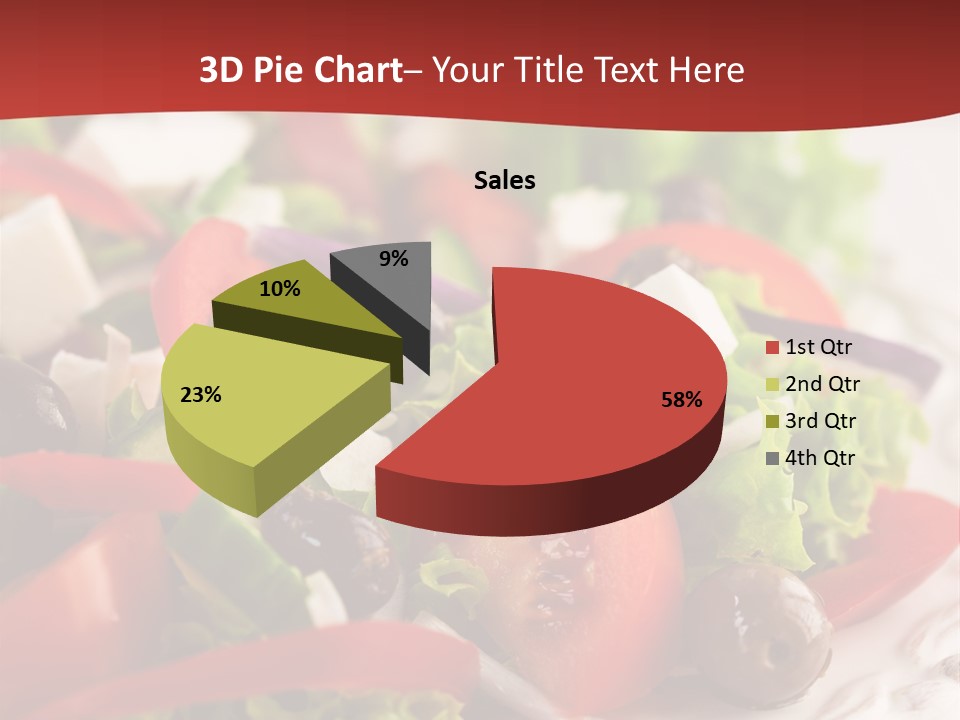 Tomato Feta Lettuce PowerPoint Template