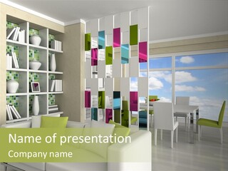 Decorative Vase Architecture PowerPoint Template