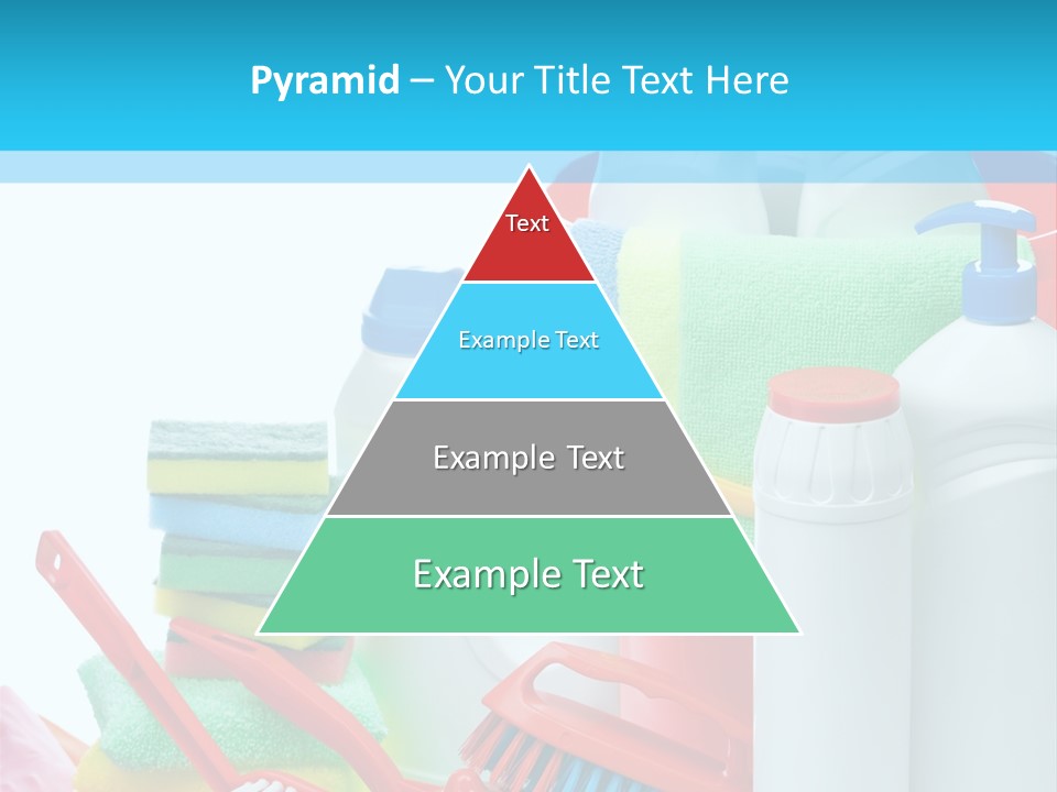 Blue Cleaning Fluid PowerPoint Template