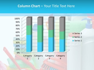 Blue Cleaning Fluid PowerPoint Template