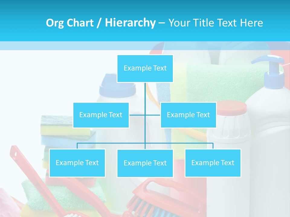 Blue Cleaning Fluid PowerPoint Template