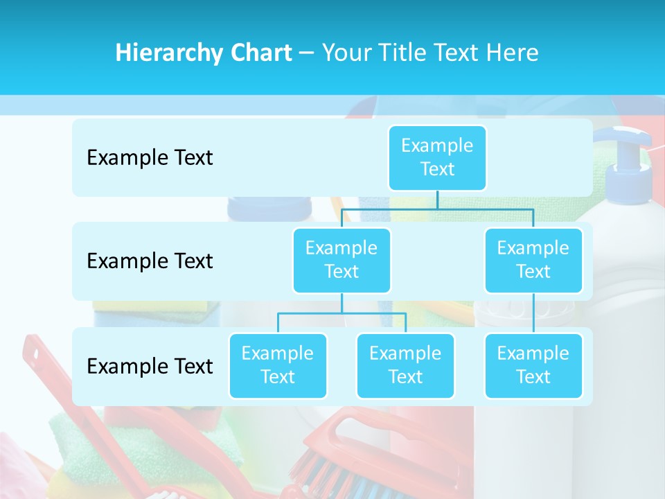 Blue Cleaning Fluid PowerPoint Template